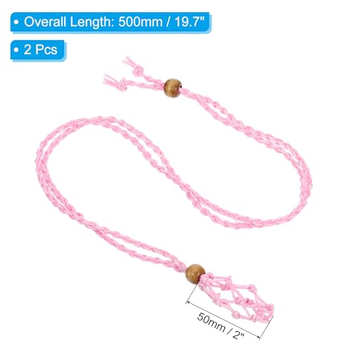 PATIKIL Empty Stone Necklace Holder, 2 Pcs Crystal Stone Holder Cage - Image 2