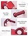 Ancaixin 4 in 1 Rocking Horse for Toddlers 1-3 Years Old, Balance Bike Ride On Toys with Push Handle, Backrest and Balance Board for Baby Girl and Boy, Unicorn Kids Riding Birthday (Red)