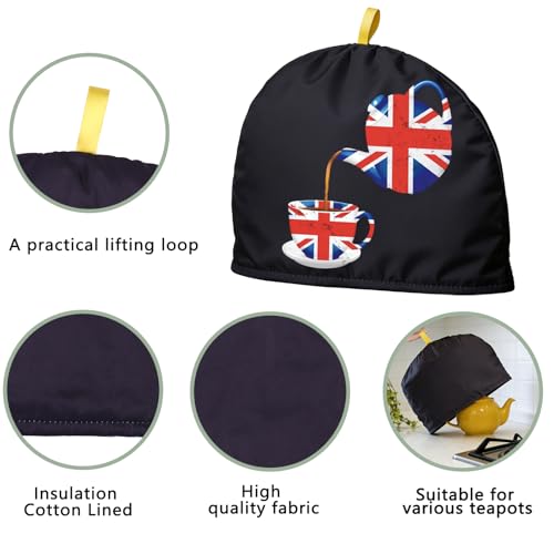 Tetera con la bandera británica, el regalo de viaje de Inglaterra ideal 7