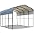 Carport Canopy Heavy Duty Carports, 12'x 20'Heavy Duty Carport Canopy with Galvanized Metal Roof and Frame