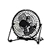 USB Ventilator, Mini USB Tischventilator Retro Metall Ventilator Kleiner Lüfter Leiser Fan ,360° Drehung Neigbar,Für Den Schreibtisch Klein,Büro, Kompakt Und Kraftvoll (A:Schwarz)