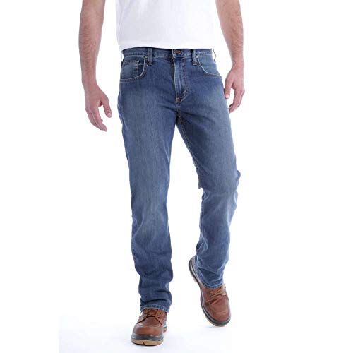 11 Best Jeans for Men with No Butt in 2026: Say Goodbye to Plumber's Crack 3 Carhartt Men's Relaxed Straight Rugged Flex Jean, Coldwater, W38 x L32