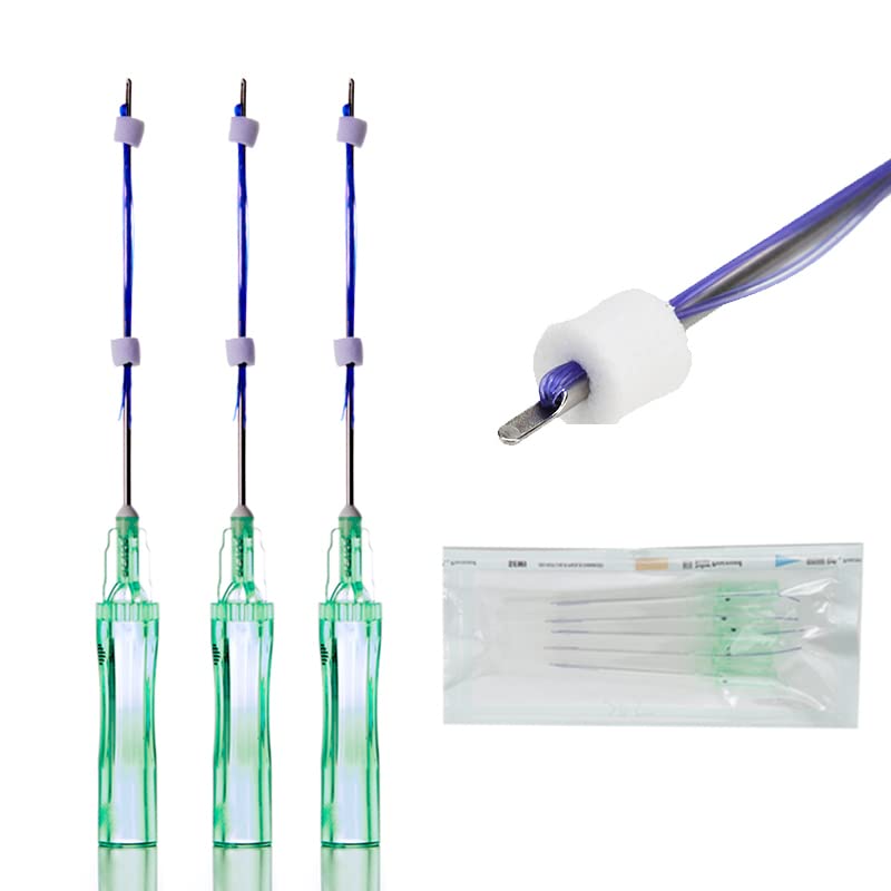 Deenora Pdo Thread For Face Multi 16 Lines Threads 21G 60MM Nasolabial Folds Blunt Thread(20pieces)