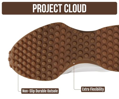 Image of Project Cloud Trendy Fashion Sneakers for Women 2026 - Memory Foam and Non-Slip Comfortable Casual Ladies Shoes for Womens Fashion Sneakers - Lightweight Lace-up Shoes (Lecco)
