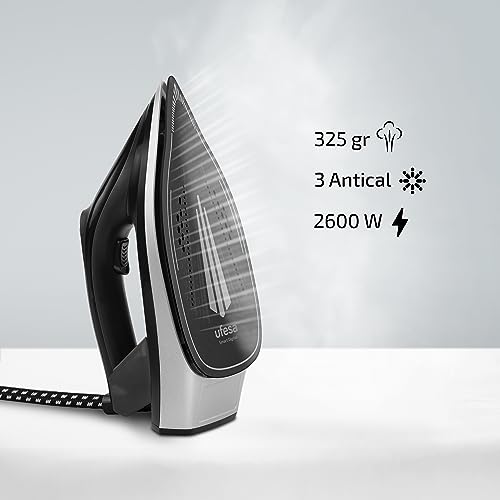 Ufesa Bügeleisen Dampfstation Digital care, 2600 W, 7 Bar, Bügeleisen Dampf Vertikal und Horizontal, Dampfstoß 325 g, Tank 1,5 L