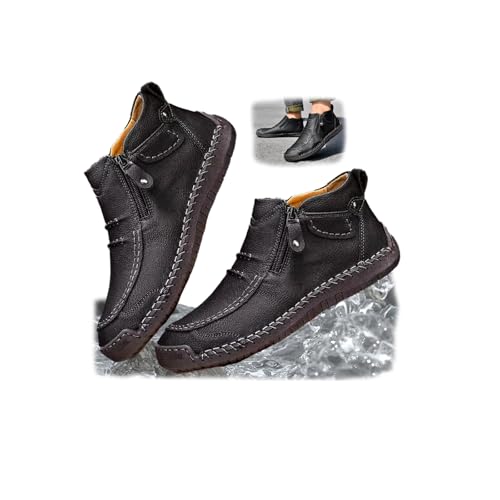 Orthopedic Shoes Men's Waterproof Fashion Orthopedic Shoes Vintage Lightweight Slip-On Flat Loafers Travel & Outdoor