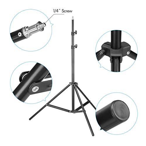Support de lumière réglable 2m en métal pour ring light vidéo