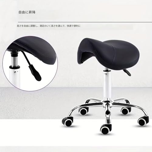 KIEHUA フレキシブルサイクリングチェア ライディングスタイルワークチェア ロッキングシート 姿勢矯正 正しい姿勢 体幹トレーニング 腰や背骨への負担軽減 気分転換 リフレッシュ バランス調整 デスクワーク リモートワーク 歯科技工士 高さ調整 (ブラウン) [4]
