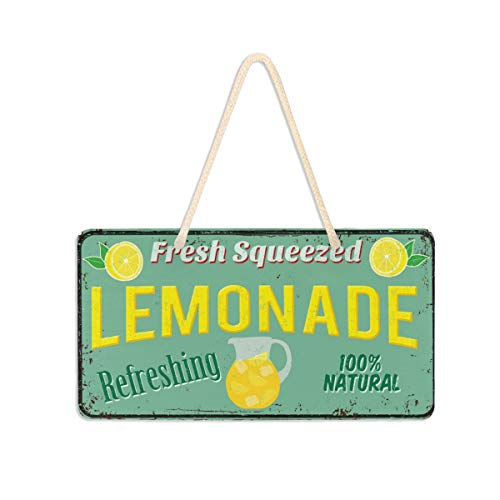 ATONO Lemonade Vintage Rusty Metal Sign Decorative Signs & Plaques House Sign Décor