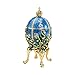 Design Toscano Design Toscano Inc Empress Valentina Faberge-Style Collectible Enameled Egg, Metal, Small