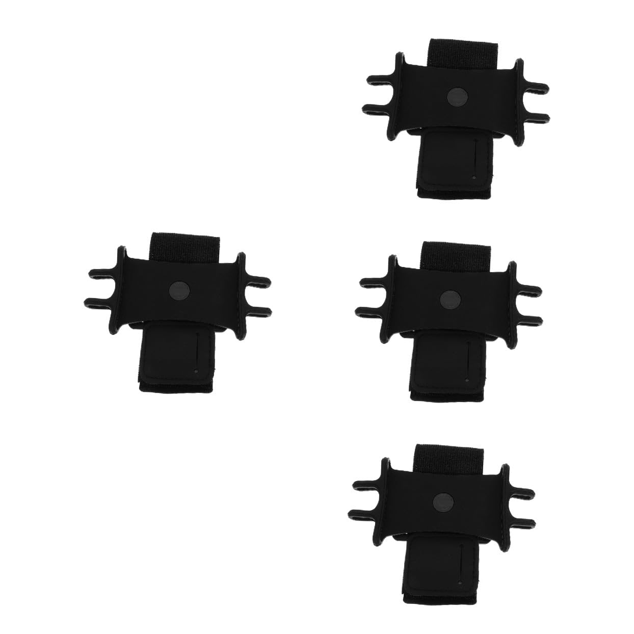 SHINEOFI 16 Pezzi Braccialetto Del Cellulare Tasti Sottile Supporto Per Il Braccio Del Telefono Cellulare Banda Di Braccio Del Telefono Cellulare Polso Del Telefono Bande Nero Nylon
