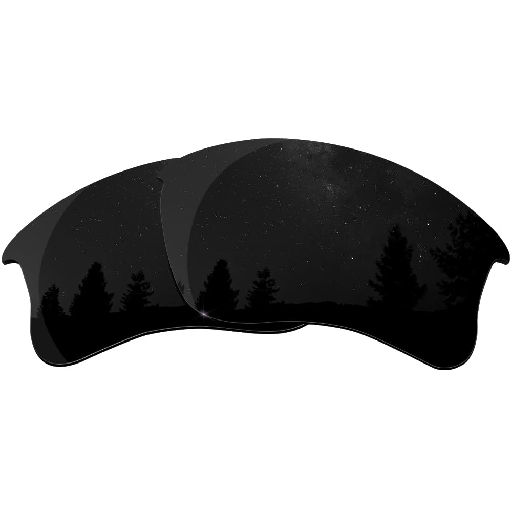 Hicycle2 Unisex Black Sunglasses Lenses Replacement For Oakley Flak Jacket Xlj Oo9009 63Mm Sunglass-Multi Options(Black)