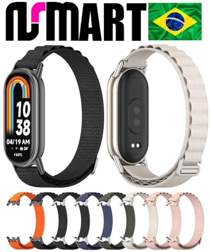 Pulseiras NSmart em Nylon compatíveis com MI BAND 3 / MI BAND 4 / MI BAND 5 / MI BAND 6 / MI BAND 7