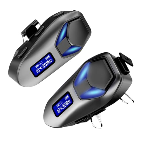 Altavoces para casco de motocicleta Naroote IP65 con Bluetooth e intercomunicador 4