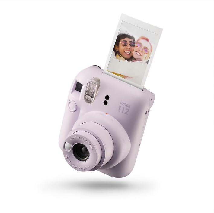 Fujifilm Instax Mini 12 Sofortbildkamera mit Bonusfilm, 20 Blatt - Flieder (Lila)