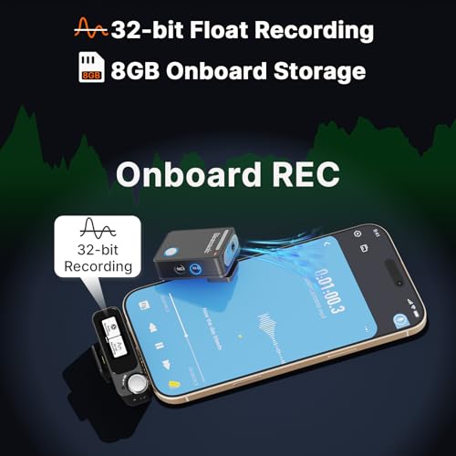 Image of Saramonic Ultra Wireless Lavalier Microphone, 32-Bit Float Recording, Timecode Sync, Noise Cancellation, IPX5 Water Resistance, 984' Range, 130dB SPL, for Cameras, Smartphones, Computers