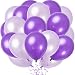 100pcs Balloons Purple & Lavender Mixed Balloons 10" Latex Balloon Shining Pearl Balloons for Wedding Birthday Party Festival Christmas Decorations 0.077oz