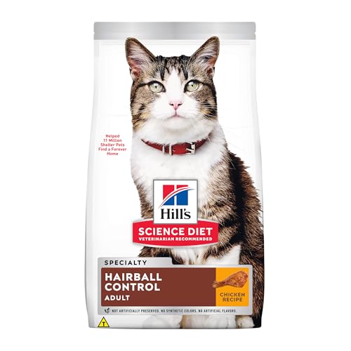Ração Hill's Science Diet Controle Bolas de Pelo para Gatos Adultos Sabor Frango - 7.03kg