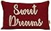 Vargottam Haftowane słodkie sny dekoracyjna poszewka na poduszkę lędźwiową poszewka na poduszkę lędźwiową dom wiejski 30 x 50 cm