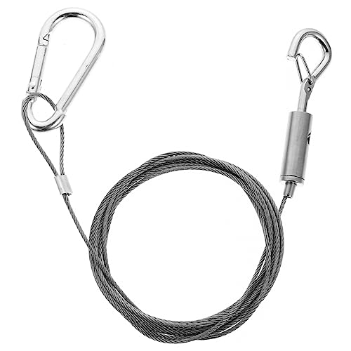 SEWACC Stainless Steel Wire Rope 30kg Heavy Duty Easy to Assemble Lamp Hanging Wire for Outdoor Use