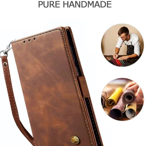 Image of Excelsior Flip Cover Compatible with iPhone 13 Pro Max | Premium PU Leather | 360 Degree Protection (Coffee)