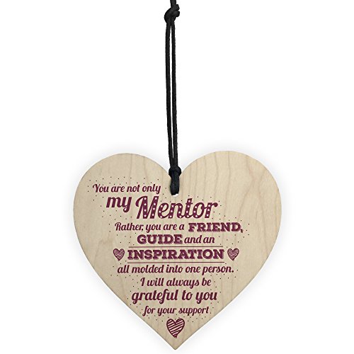 XLD Store Mentor Friend Teacher Midwife Nurse Tutor Plaque Leaving Gift Wood Heart Sign...