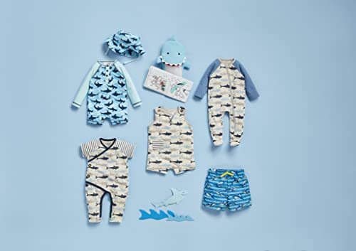 Mud Pie Boys Swim Trunks, Shark, Medium | 2T-3T