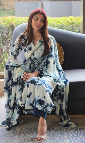 Image of GoSriKi Women's Viscose Printed Straight Kurta with Narrow Pant and Dupatta | Kurta Set for Women Suit Set for Women | Indian Ethnic Wear Designer Collection