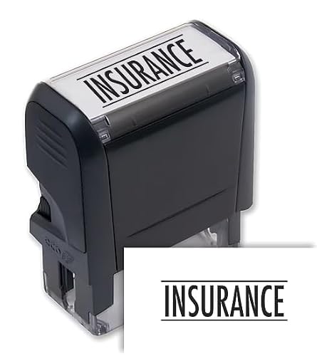 ABC Self-Inking Insurance Stamp, Document Automation Tool (Set of 1)