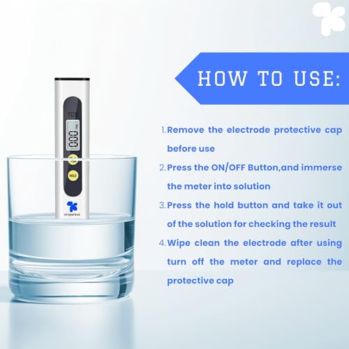 Image of AMPEREUS Digital TDS Meter for water testing, Water Purity tester for home and commercial uses, Ppm Tester For Water Testing, Total Dissolved Solids Meter