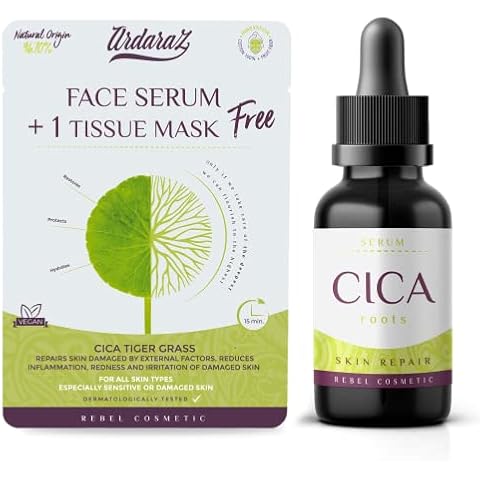 Ardaraz Repairing Face Serum for Women with Concentrated Cica Extract. Anti Wrinkle Serum that repairs damaged skin and eliminates acne marks and redness. Safe for sensitive skin. 30 ml Cover