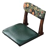 Wansiman RüCkenstüTze Tatami-Stuhl,Tatami Meditationsstuhl Im Japanischen Stil,bodenstuhl Sitz mit Kissen,Japanischer Beinloser Bodenstuhl,Passt Sich Den KöRperkonturen An,FüR Wohnzimmer,Erker