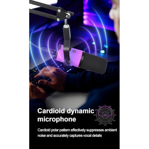Microphone dynamique double mode pour éliminer les bruits en enregistrement et live - 3