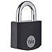 Produktbild Yale - YE3B/25/112/1/BK Standardsicherheit 25mm Aluminium Vorhängeschloss - Schwarz - Offener Stahlbügel - 3 Schlüssel