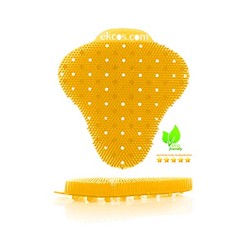 Image of Diversey Ekcos EKS-4O-12 ekcoscreen 60 Day Premium Anti-Splash Urinal Screen, Deodorizer for Cleaner Restrooms, Tropical Scent, Orange, 12-Screens