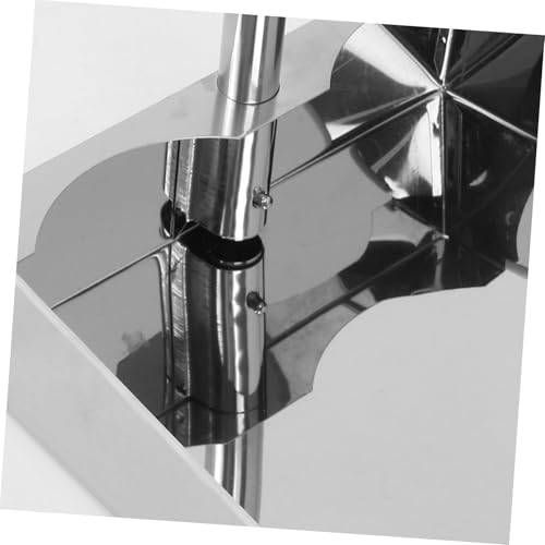 Amosfun Kein Gebogener Müllschaufel Kehrblech Metall Kehrschaufel Aus Metall Lobby-kehrschaufel Garten Kehrschaufel Stehende Kehrschaufel Hausreinigung Kehrschaufel Rostfreier Stahl Silver – Bild 4