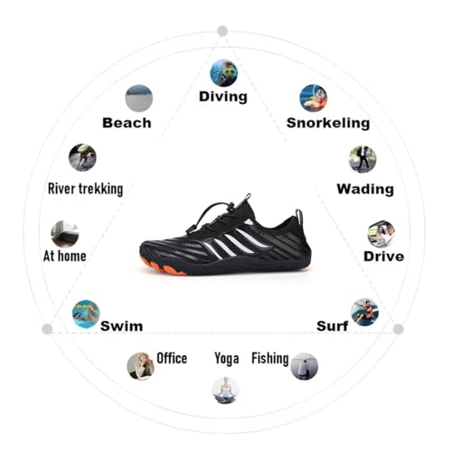 Barefoot Shoes Women,2025 New Hike Barefoot Shoes for Women Men - Breathable & Non-Slip Athletic Footwear, Wide Toe Water Shoes, Neuropathy Shoes for Women, Women's Water Shoes, Non-Slip Wide Toe Water Shoes for Women Men, Surfing Quick Dry Sports Shoes2