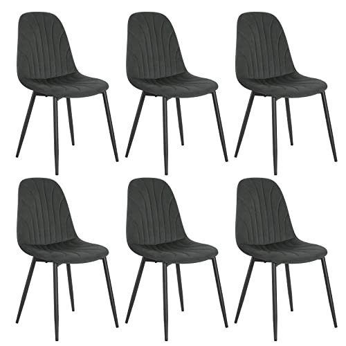 Lestarain Esszimmerstühle 6er Set, für Schlafzimmer Küche Wohnzimmer,...