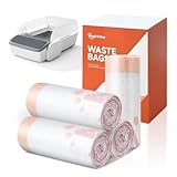 Waste Bags for MagicScoop Self-Cleaning Cat Litter Box - Automatic Litter Box Liner Bags, 7L Large Capacity Pet Self-Clean Cat Litter Box Replacement Liners Trash Bags (4 Rolls(80 Count))