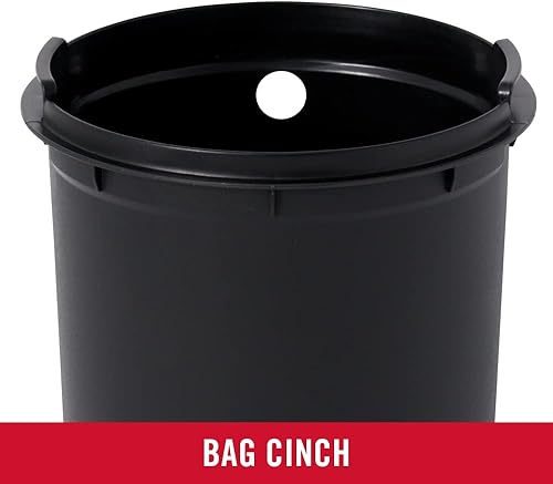 Miniatura 8 de Rubbermaid Bote de basura redondo de acero inoxidable para el hogar y el baño, 1.6 galones, carbón