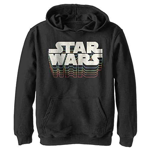 Image of STAR WARS - Retro Gradient Logo Hoodie for Kids, Black -, XL