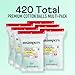 Swisspers Puff Perfect Super Jumbo Cotton Balls - 100% Natural, USA-Made Beauty & Household Puffs - Premium Hypoallergenic Multi-Purpose Balls for Skincare, Pets & Crafts (70 Count) 6 Pack
