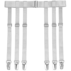 White 6-strap With Suspender Clips
