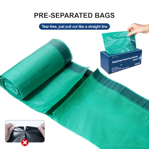 Image of Dog Waste Bags, 23.5'' x 19.5'' Thickened Design Drawstring Dog Poop Bags, Tear Resistant & Leak Proof, Unscented Poop Bags (20 Count)