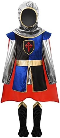 ReliBeauty Kids Knight Costume for Boys and Girls,7-8/140