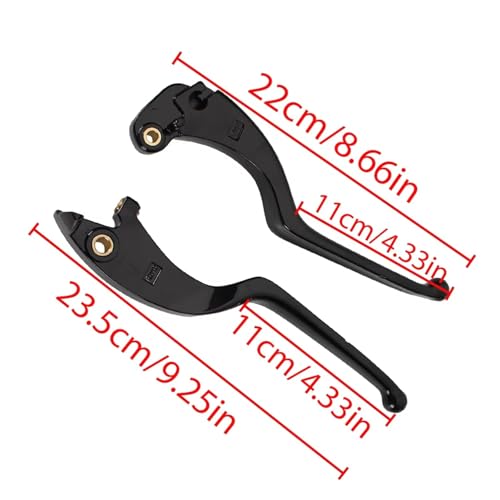 Levier frein moto noir pour remplacer vos commandes usées - 6