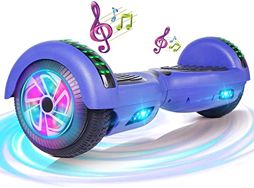 FLYING-ANT Hoverboard, 6.5 Inch Self Balancing Hoverboards with Bluetooth and Flashing LED Lights, Hover Board for Kids Teenagers