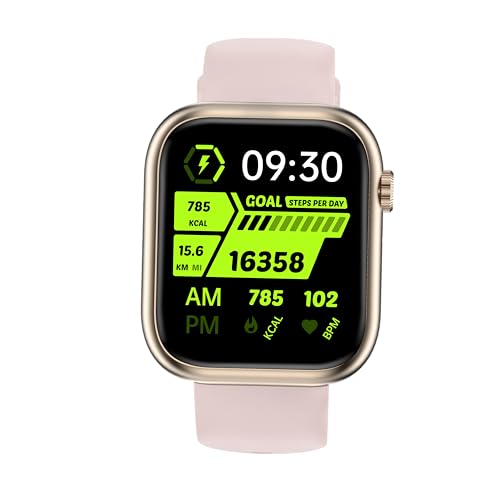 QVEQ Smart Watch for Men Women Pink Old