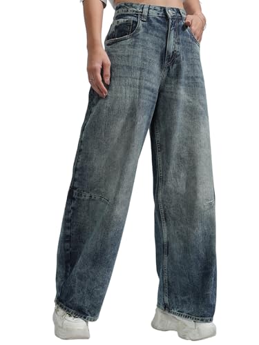 Image of Tokyo Talkies Women Cotton Baggy Jeans | Machine wash