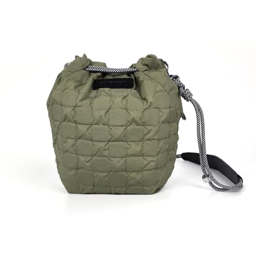 Bolsa pequeña para cámara con cordón, color verde